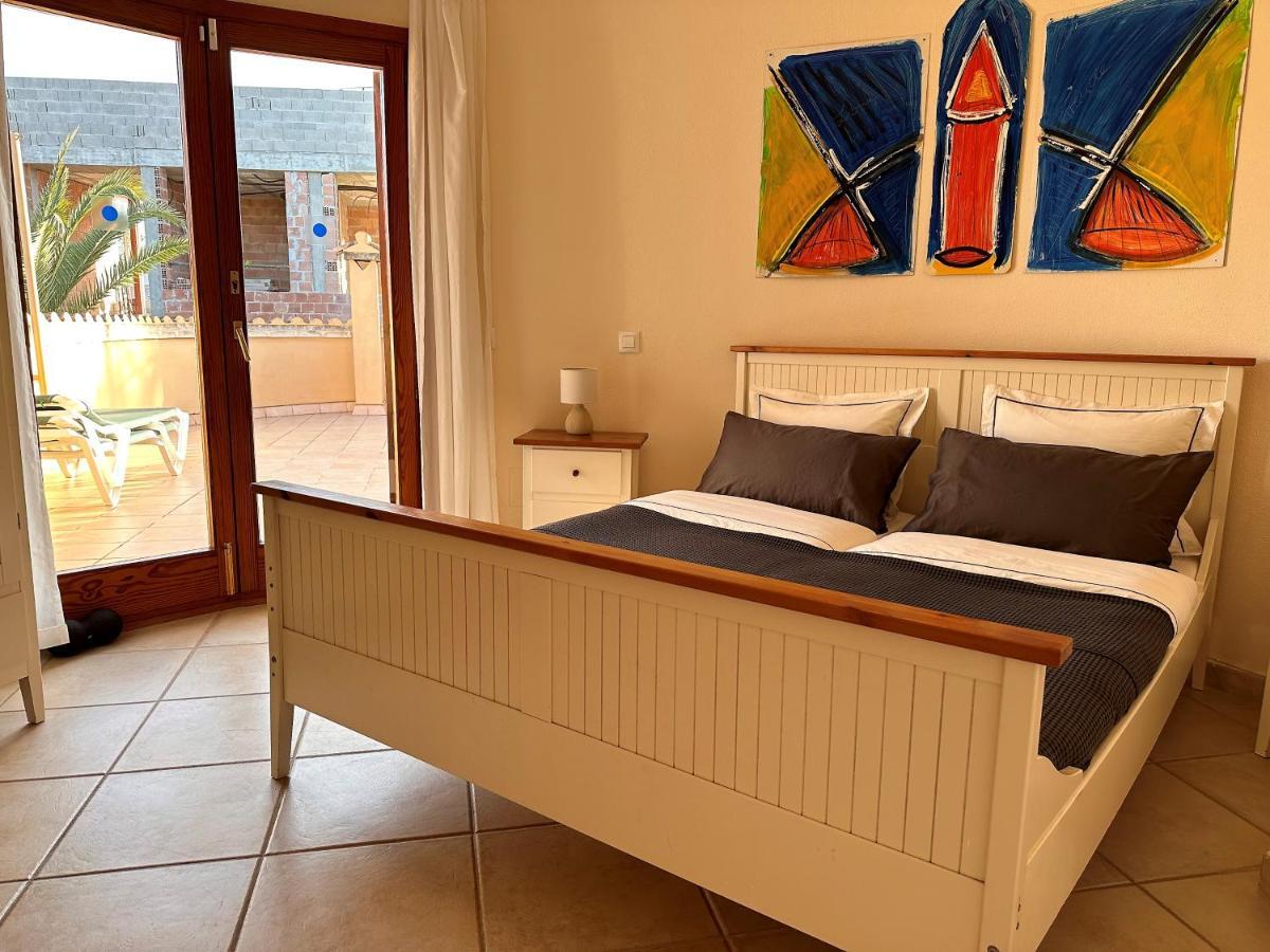 Villa Sanchez In Strandnahe Mit Pool, Jacuzzi, Klima, Wifi, Gas Bbq Santanyi Bagian luar foto